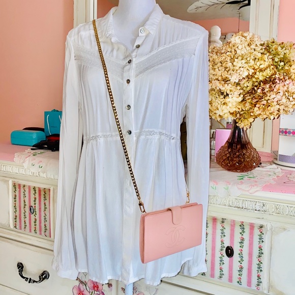 💔 CHANEL caviar skin wallet on a chain woc - Picture 9 of 15